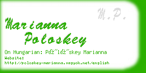 marianna poloskey business card